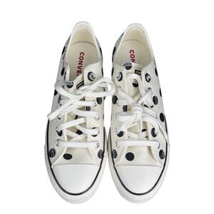NWOT Converse All-Star low top polka dot sneakers